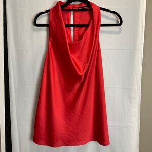 Violet & Claire Women's Red Halter Cowl Neck Sleeveless Top Size L